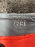 Athleta Girl Color Block Orange Athletic Shorts Size 7 - photo 3