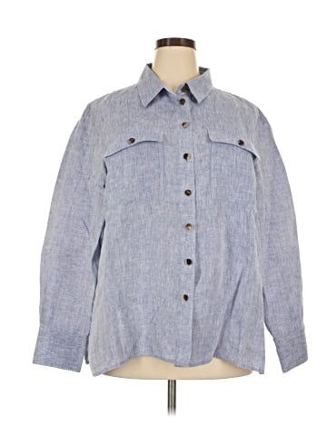 Lafayette 148 New York Long Sleeve Button-Down Shirt (view 1)