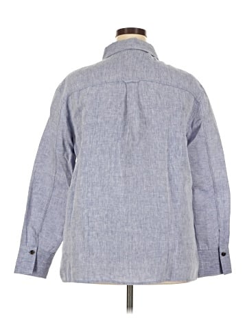 Lafayette 148 New York Long Sleeve Button-Down Shirt (view 2)
