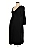 Old Navy - Maternity Solid Black Casual Dress Size Med Maternity - photo 1
