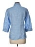 Weekend Max Mara Blue 3/4 Sleeve Button-Down Shirt Size 10 - photo 2