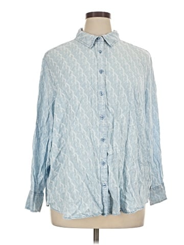 CALVIN KLEIN JEANS Long Sleeve Blouse (view 1)