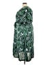 Ellos 100% Polyester Paisley Green Casual Dress Size 22 - photo 5