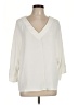 Trina Turk 100% Polyester Ivory 3/4 Sleeve Blouse Size L - photo 1