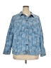 Cj Banks Tie-dye Blue Denim Jacket Size 2X - photo 1