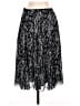 Coldwater Creek 100% Polyester Print Silver Casual Skirt Size M - photo 2