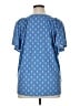 wonderly Blue Short Sleeve Blouse Size 1X - photo 2
