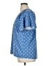 wonderly Blue Short Sleeve Blouse Size 1X - photo 5