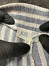 Jolt Stripes Gray Linen Pants Size XL - photo 7