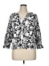 Evereve Silver 3/4 Sleeve Blouse Size XL - photo 1