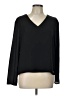 T Tahari 100% Polyester Black Long Sleeve Blouse Size L - photo 1