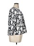 Evereve Silver 3/4 Sleeve Blouse Size XL - photo 4