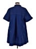 Maeve Blue Short Sleeve Button-Down Shirt Size M - photo 2