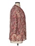 Liz Claiborne 100% Polyester Paisley Burgundy 3/4 Sleeve Blouse Size XL - photo 4