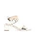 Alex Marie 100% Leather Gold Silver Sandals Size 6 - photo 1