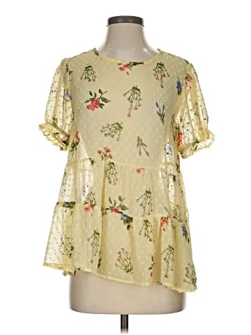 Lily White Short Sleeve Blouse (view 1)