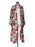 Suzanne Betro 100% Rayon Silver Kimono Size L - photo 1