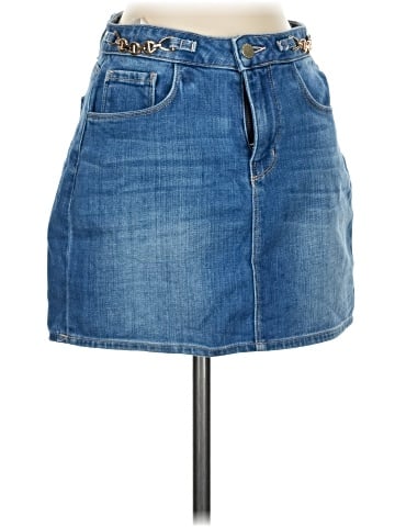 L'Agence Denim Skirt (view 1)