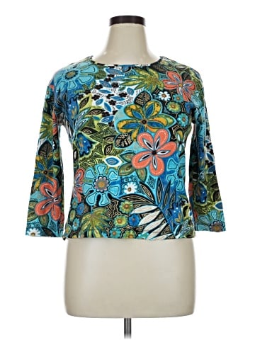 Chico's 3/4 Sleeve T-Shirt (view 1)