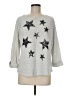 Chelsea & Theodore Stars Silver Pullover Sweater Size M - photo 1
