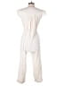 Mable 100% Cotton Solid Ivory Jumpsuit Size M - photo 2