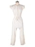Mable 100% Cotton Solid Ivory Jumpsuit Size M - photo 1