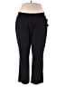 Chaps Solid Black Active Pants Size 2X - photo 1