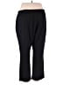 Chaps Solid Black Active Pants Size 2X - photo 2