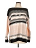 New York & Company 100% Acrylic Chevron-herringbone Tan Pullover Sweater Size L - photo 1
