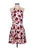 Express 100% Polyester Floral Pink Cocktail Dress Size 6 - photo 1