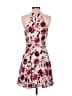 Express 100% Polyester Floral Pink Cocktail Dress Size 6 - photo 2