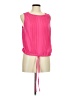 Trina Turk 100% Polyester Pink Sleeveless Blouse Size M (estimated) - photo 1