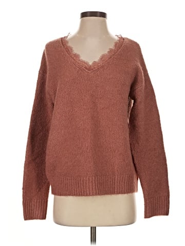 Hem & Thread Pullover Sweater (view 1)
