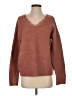 Hem & Thread Solid Brown Pullover Sweater Size S - photo 1
