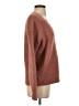 Hem & Thread Solid Brown Pullover Sweater Size S - photo 4