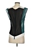 Robbi & Nikki 100% Polyester Color Block Teal Sleeveless Blouse Size XS - photo 2