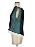 Robbi & Nikki 100% Polyester Color Block Teal Sleeveless Blouse Size XS - photo 5