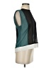Robbi & Nikki 100% Polyester Color Block Teal Sleeveless Blouse Size XS - photo 4