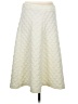 HD in Paris Chevron-herringbone Ivory Formal Skirt Size S - photo 2