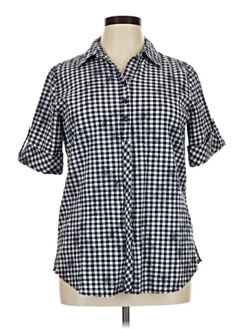 Allison Daley Short Sleeve Button-Down Shirt (view 1)