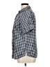 Allison Daley Checkered-gingham Blue Short Sleeve Button-Down Shirt Size XL (estimated) - photo 5