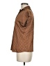 Maison d' Amelie Houndstooth Brown Short Sleeve Blouse Size M - photo 5