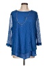 Alfred Dunner 100% Polyester Blue 3/4 Sleeve Blouse Size 1X - photo 1