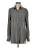 Theory Tweed Gray Long Sleeve Button-Down Shirt Size S - photo 1