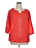 Elementz Orange 3/4 Sleeve Blouse Size XL - photo 1