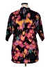 Unbranded 100% Polyester Black 3/4 Sleeve Blouse Size 0X - photo 2