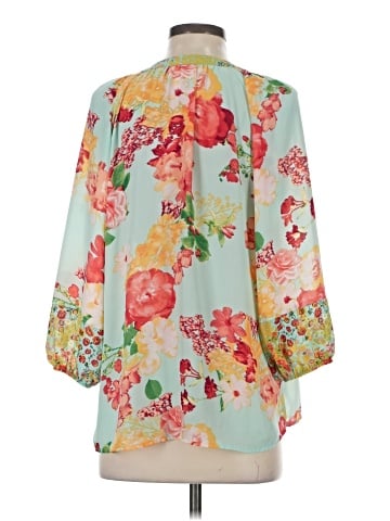 Fig and Flower 3/4 Sleeve Blouse (view 2)