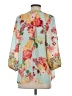 Fig and Flower 100% Polyester Green 3/4 Sleeve Blouse Size S - photo 2