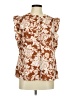 wonderly 100% Polyester Brown Sleeveless Blouse Size M - photo 1