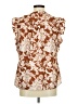 wonderly 100% Polyester Brown Sleeveless Blouse Size M - photo 2